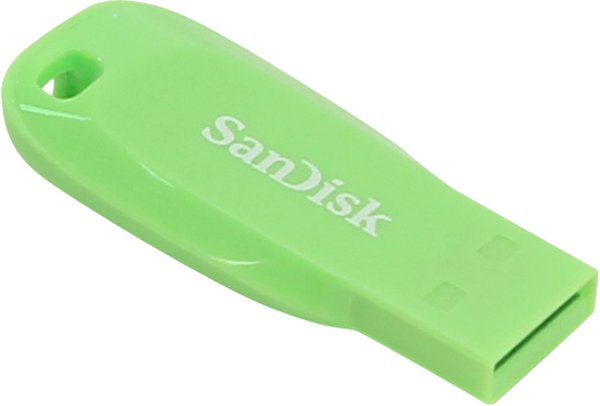 SanDisk 32 Gt Cruzer Blade USB 2.0 -muistitikku, Vihreä