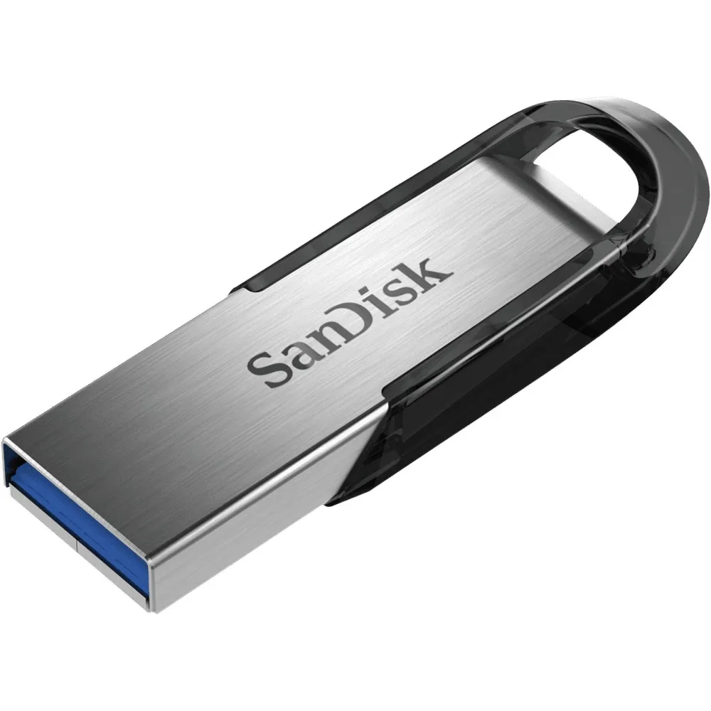 SanDisk 128 Gt Ultra Flair USB 3.0 -muistitikku, Musta/Hopea
