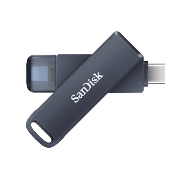 SanDisk iXpand Phone Drive, USB-C/Lightning 256 Gt -muistitikku