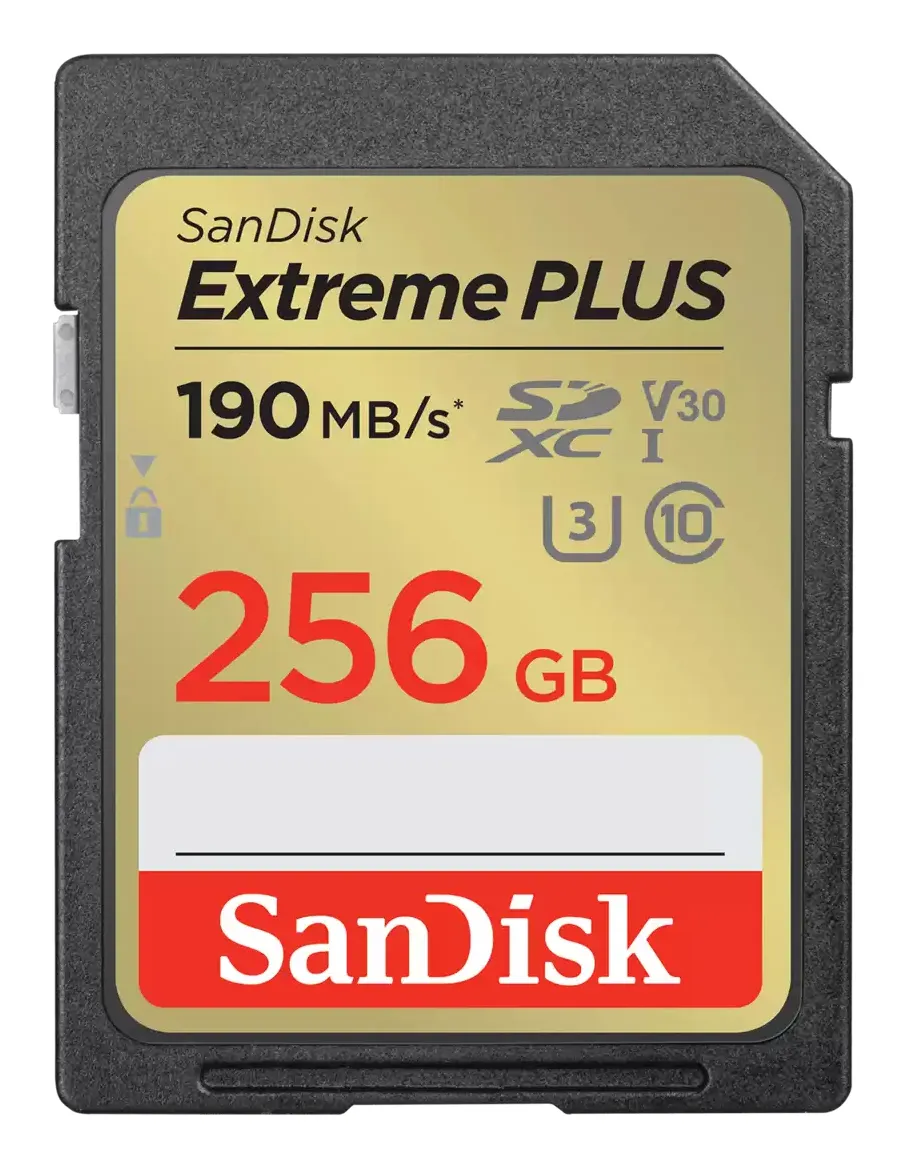 Extreme PLUS 256GB SDXC 190MB/s UHS-I