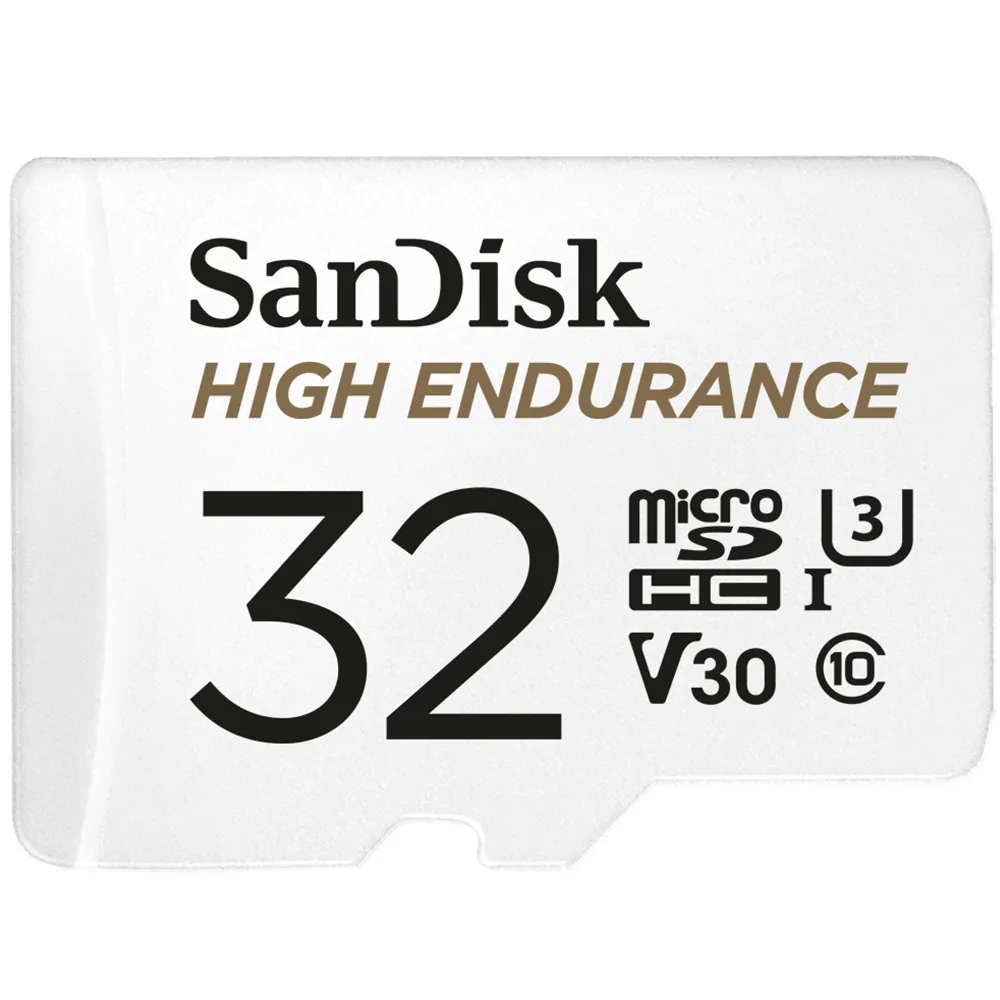 SanDisk High Endurance 32 Gt MicroSDHC -muistikortti + SD-adapteri