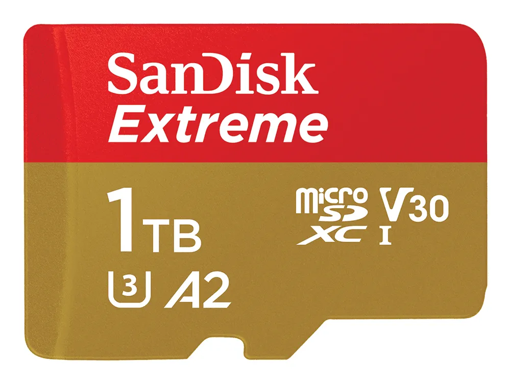 SanDisk Extreme 1 Tt MicroSDXC -muistikortti + SD-adapteri