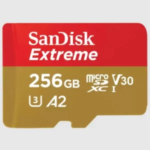 SanDisk Extreme 256 Gt MicroSDXC -muistikortti + SD-adapteri