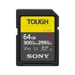 SONY Pro Tough SD 64GB 18x stronger UHS-II R300 W299 V90