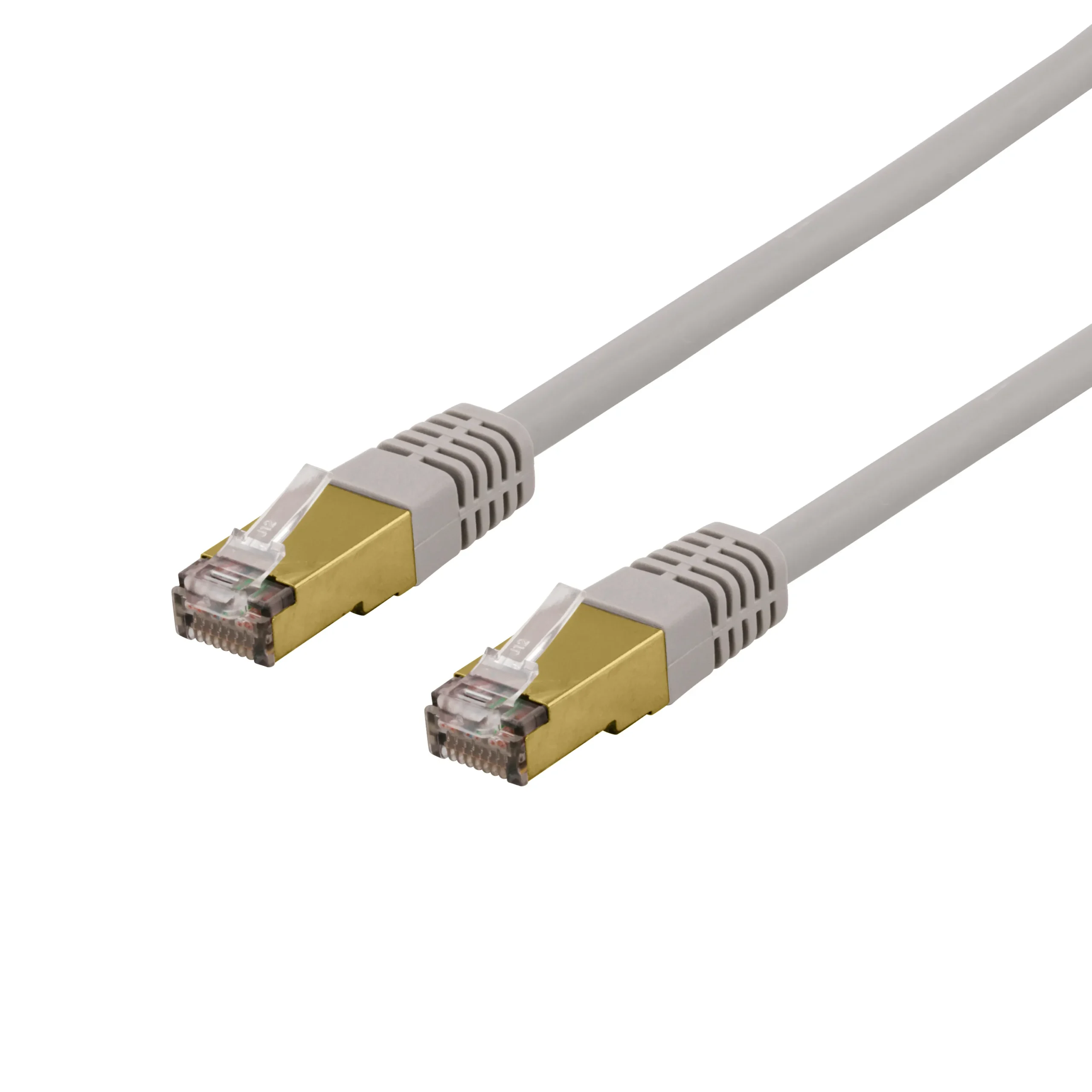 Deltaco Cat6a S/FTP -verkkokaapeli, 3 m, Harmaa