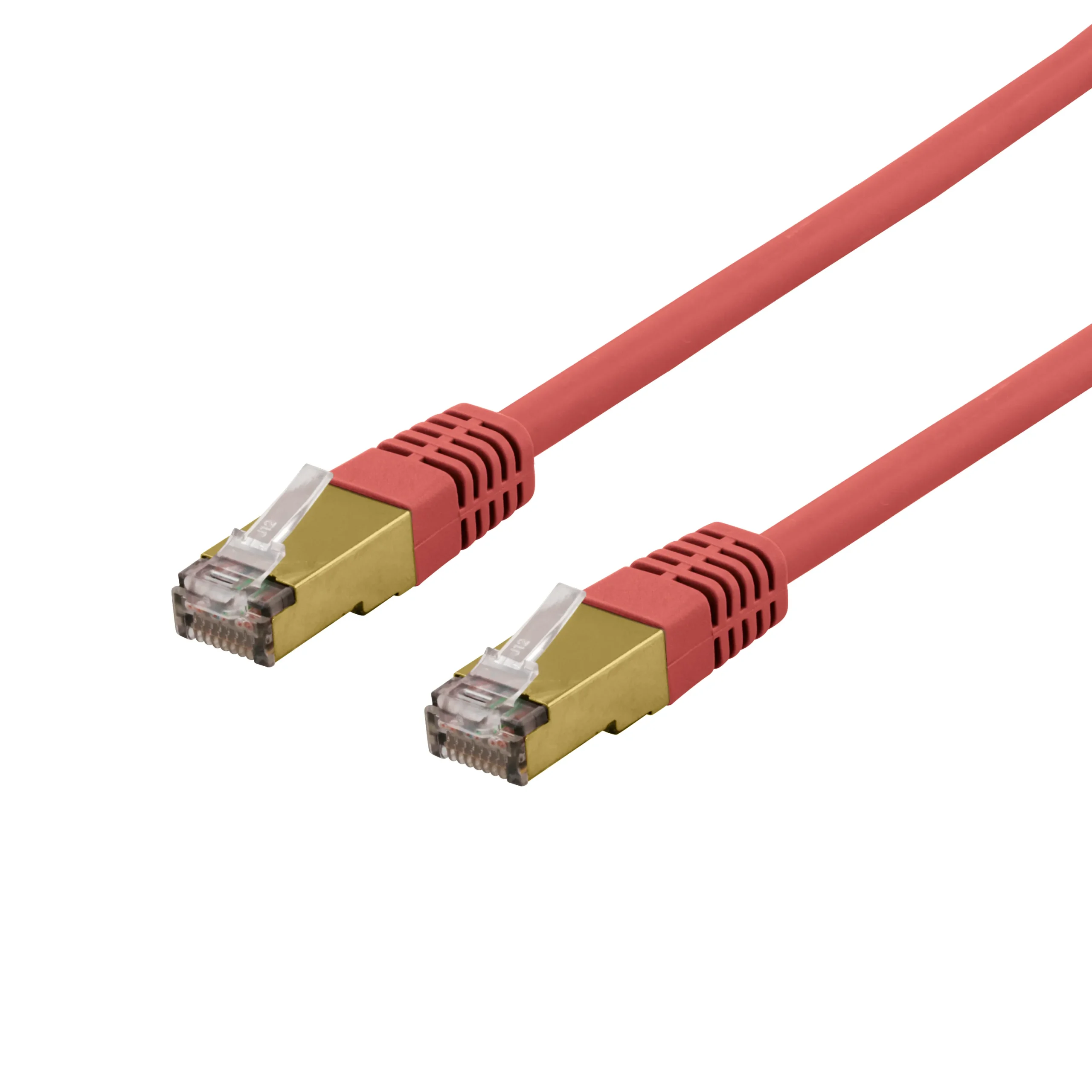 Deltaco Cat6a S/FTP -verkkokaapeli, 3 m, Punainen