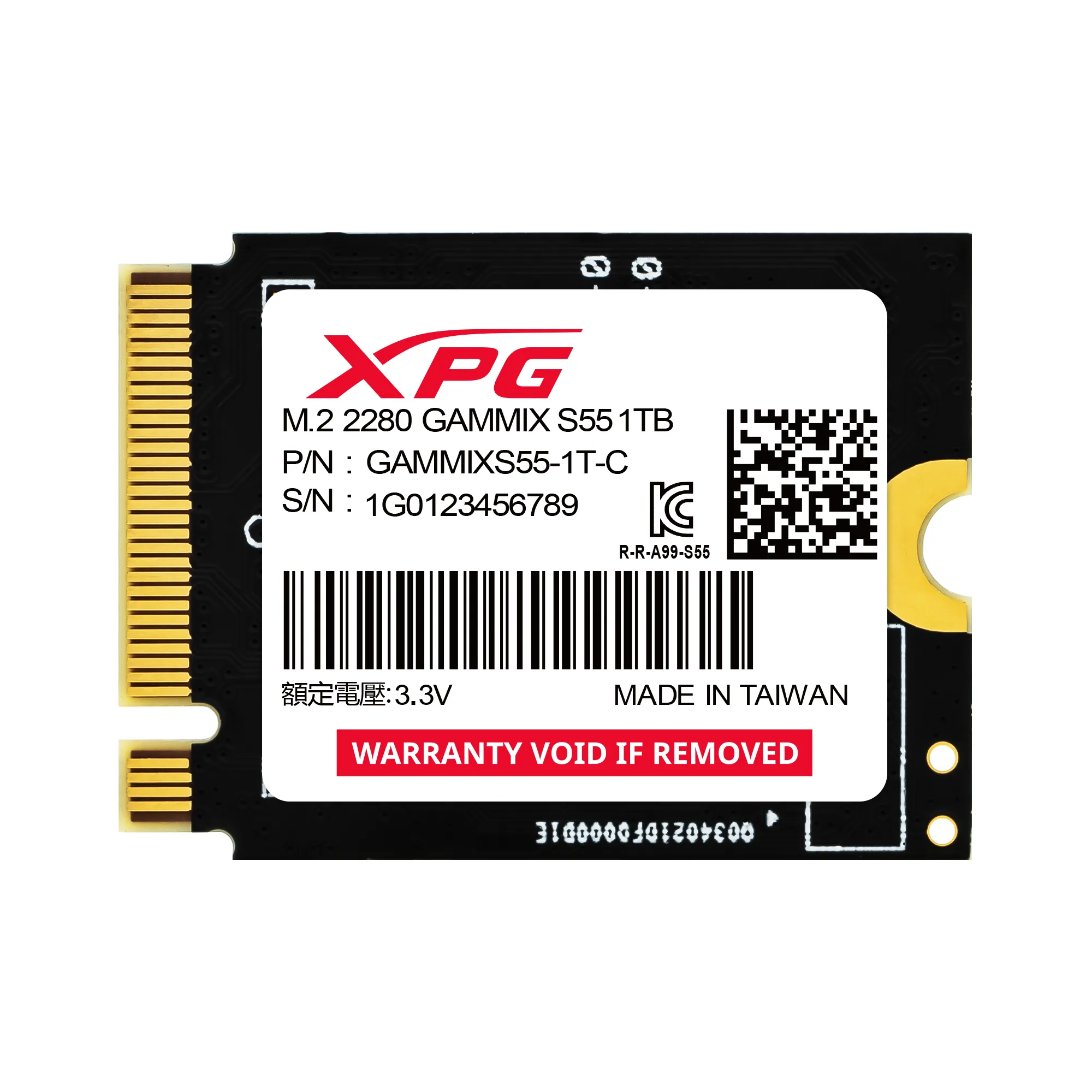 ADATA SGAMMIXS55-1T-C 1 TB, PCIe 4.0, M.2 -SSD-levy