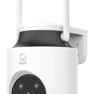 Deltaco Smart Home kääntyvä ja kallistuva -sisä-/ulkokamera, 3MP