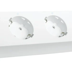 Deltaco Smart Home SH-P03USB2 -älyjatkojohto, Wi-Fi, 3x pistoke, 2x USB-A, 1,5m, valkoinen