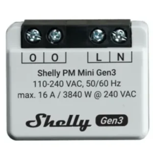 Shelly Plus PM Mini (Gen3) -relekytkin Wi-Fi-verkkoon