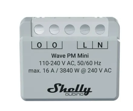 Shelly Qubino Wave PM Mini -relekytkin, Z-Wave
