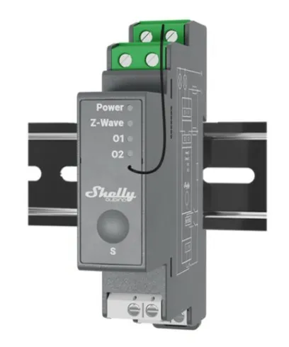 Shelly Qubino Wave Pro 2 -älykiskorele, Z-Wave