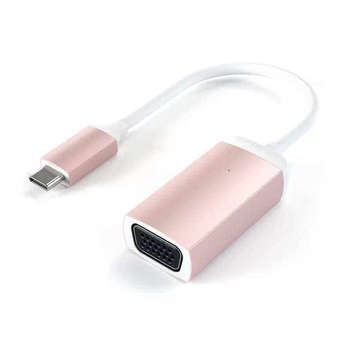 Satechi USB-C – VGA -adapteri, Pinkki