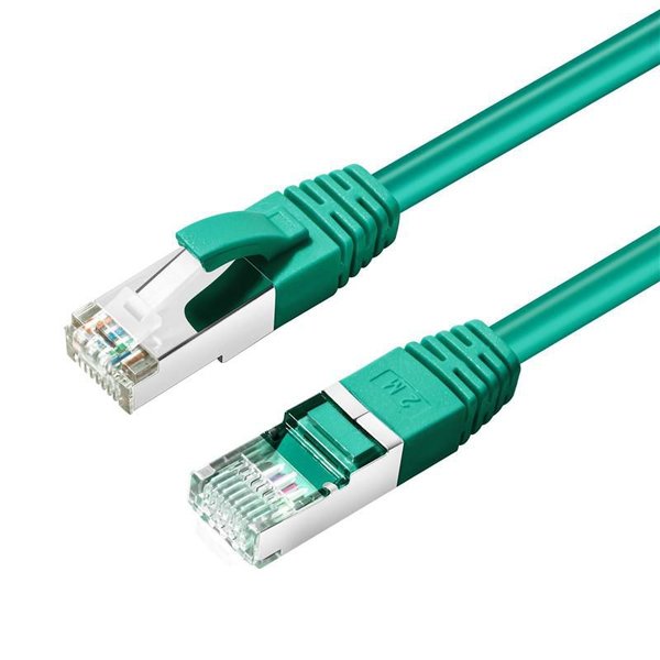 MicroConnect Cat6a S/FTP -verkkokaapeli, 0,25 m, Vihreä