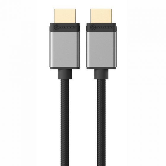 Alogic  HDMI – 3 x HDMI Type A (Standard) 2.1 -kaapeli, 2 m, Harmaa
