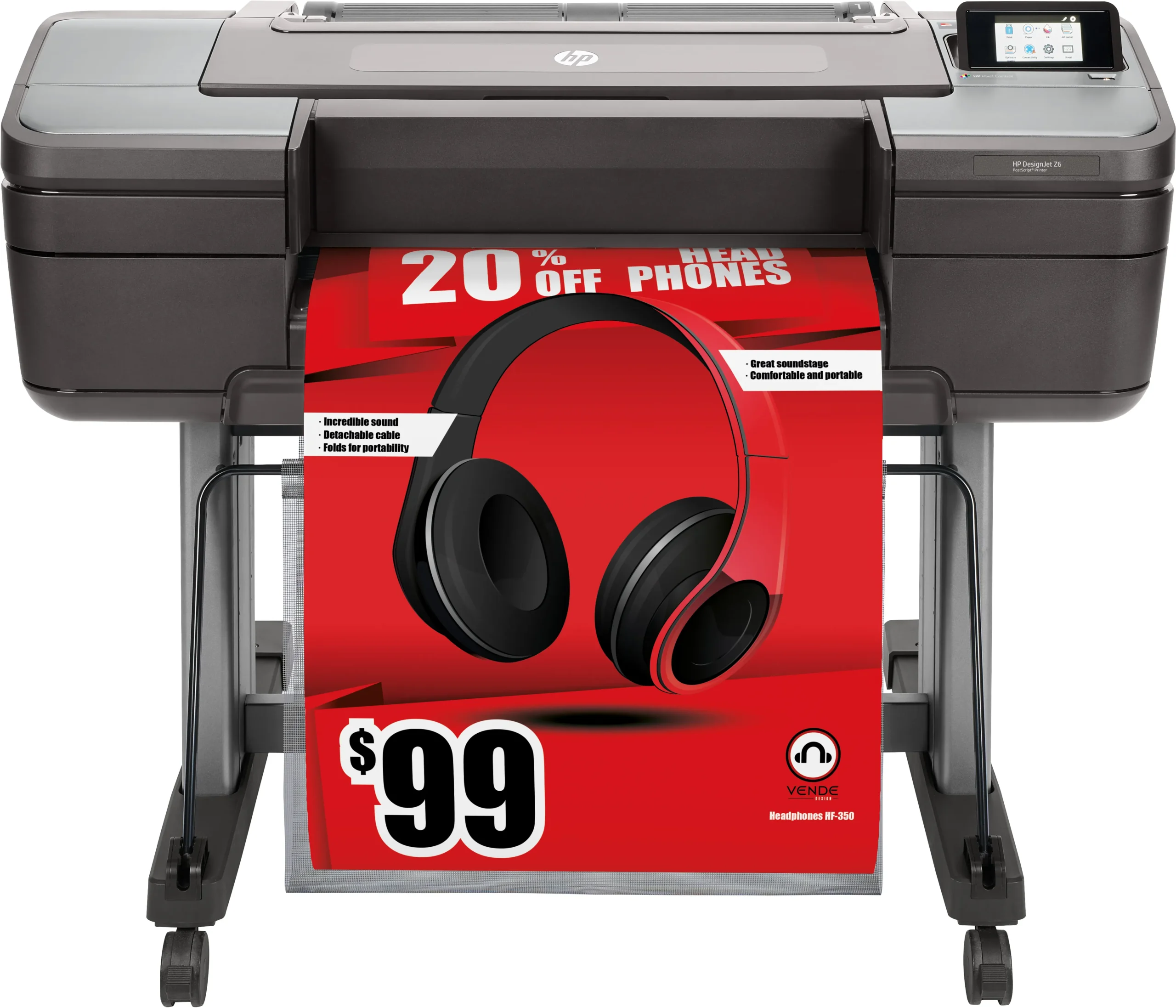 HP DesignJet Z6 24-in PostScript Printer