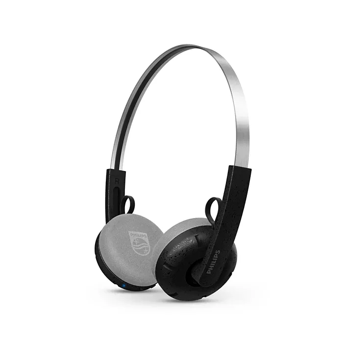 Philips H2000 Retro -langattomat kuulokkeet mikrofonilla, Musta
