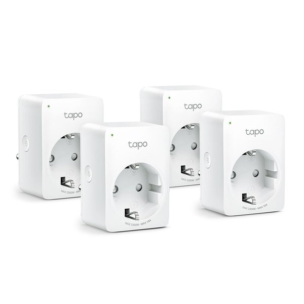 TP-Link Tapo P100 Mini Smart Wi-Fi Socket -älypistorasia, 4-pack