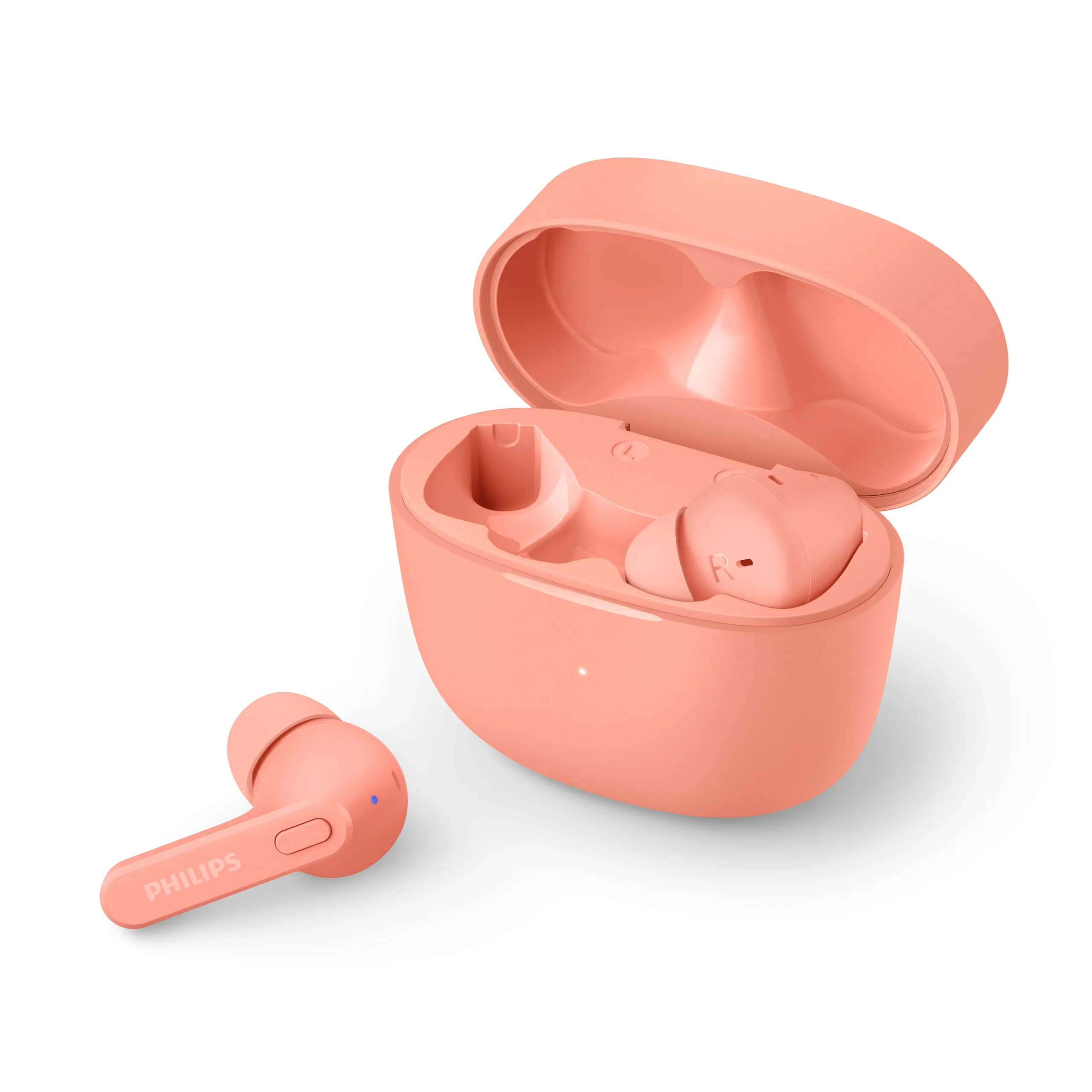 Philips T2206 TWS -langattomat nappikuulokkeet, Vaaleanpunainen