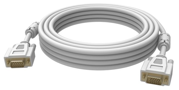 Vision TechConnect Patch VGA – VGA -kaapeli, 10 m, Valkoinen