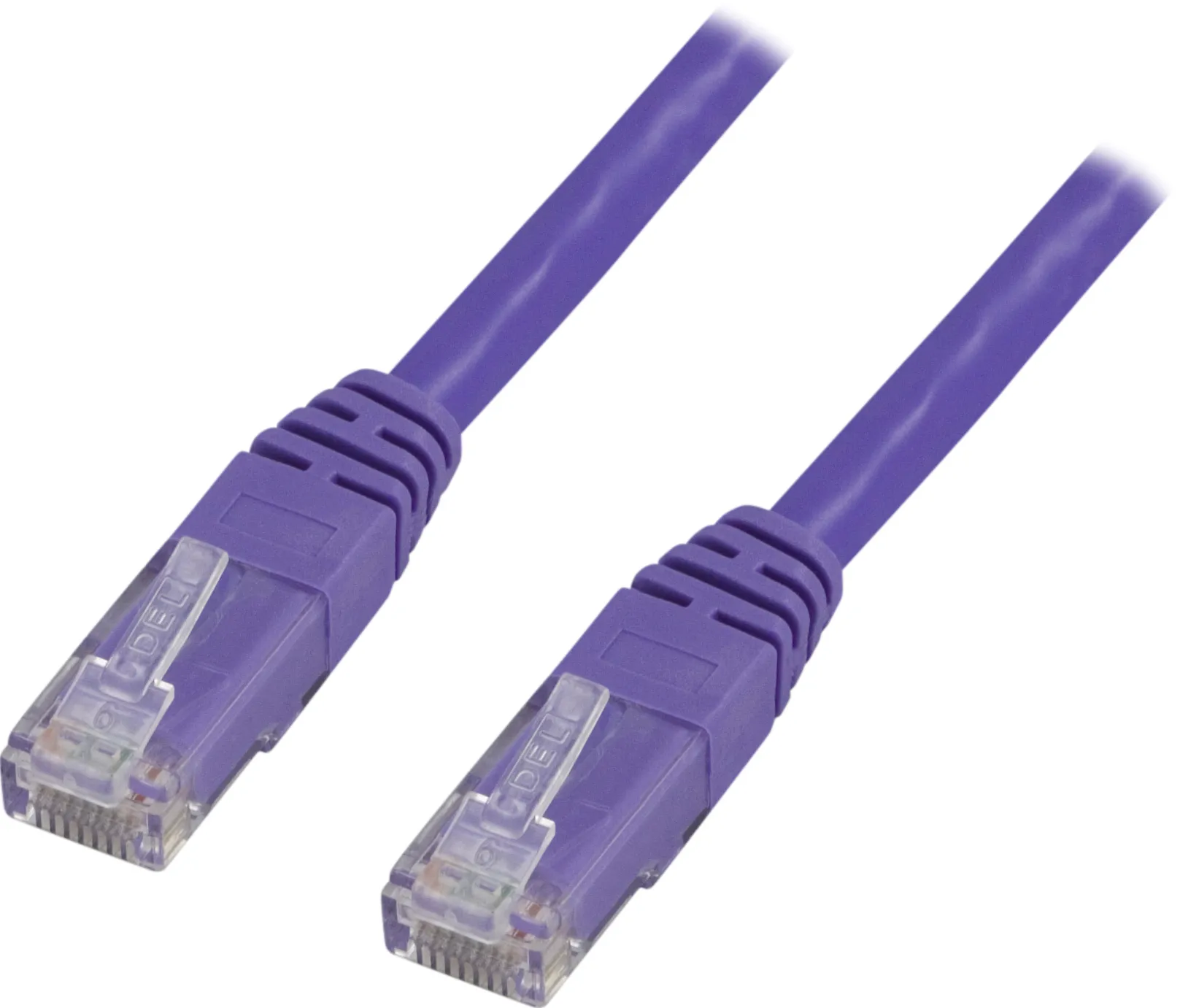 Deltaco Cat6 U/UTP -verkkokaapeli, 10 m, Purppura