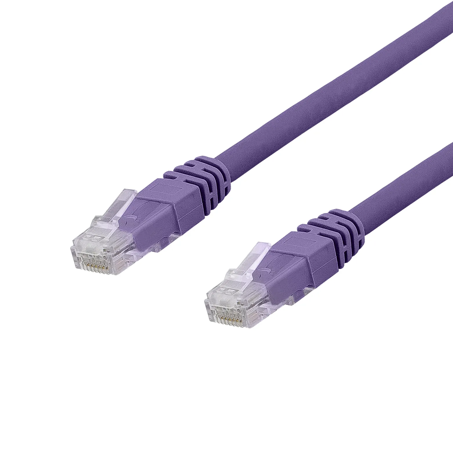 Deltaco Cat6a U/UTP -verkkokaapeli, 0,5m, Purppura