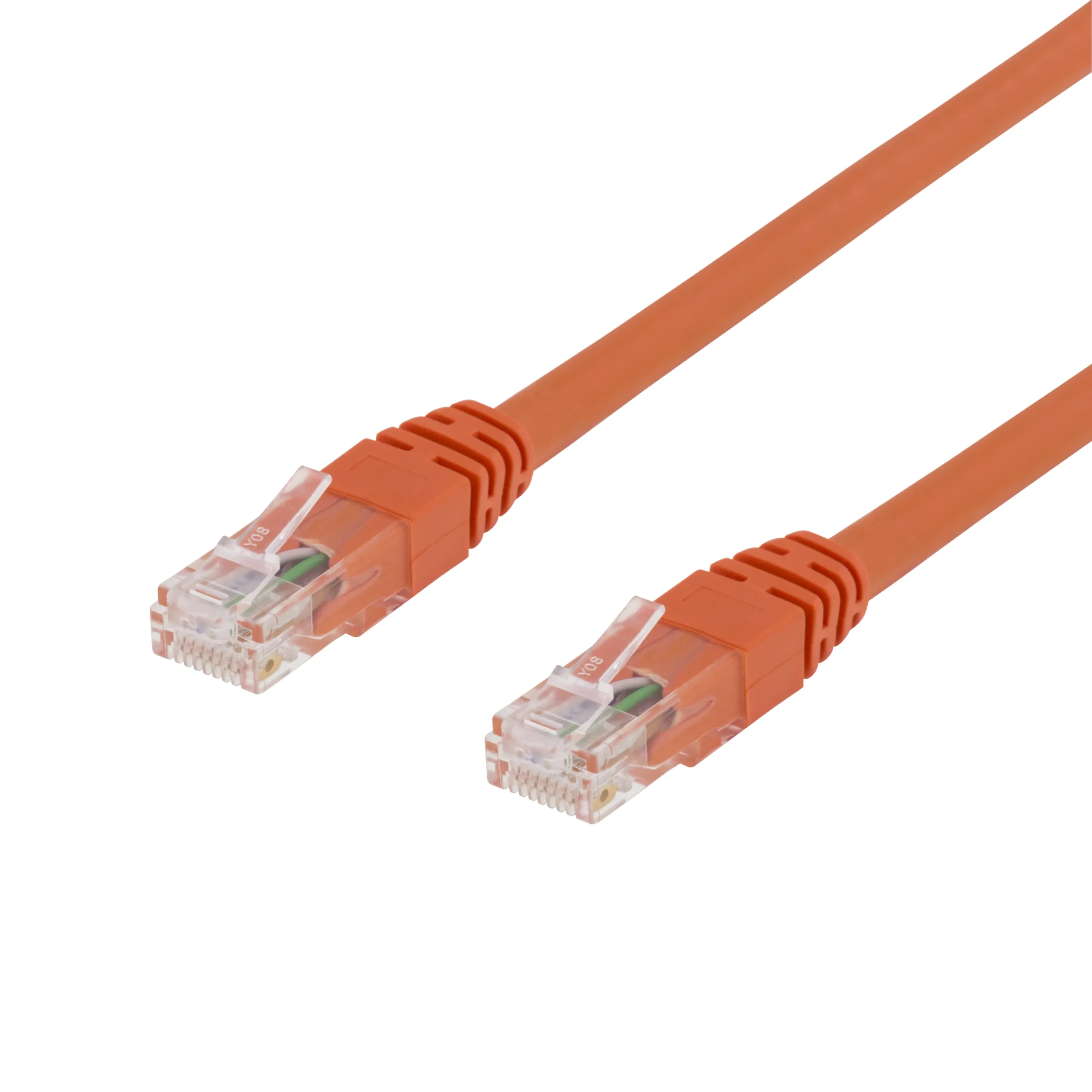 Deltaco Cat6 U/UTP -verkkokaapeli, 0,75 m, Oranssi