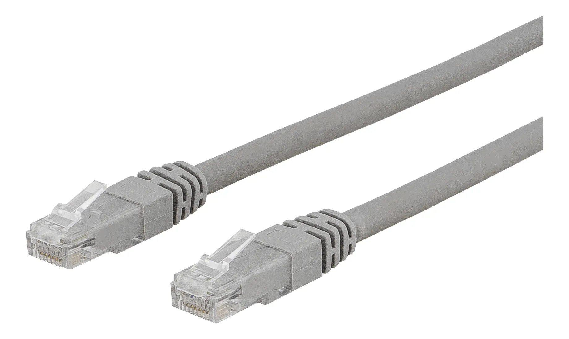 Deltaco Cat6a U/UTP -verkkokaapeli, 1,5m, Harmaa