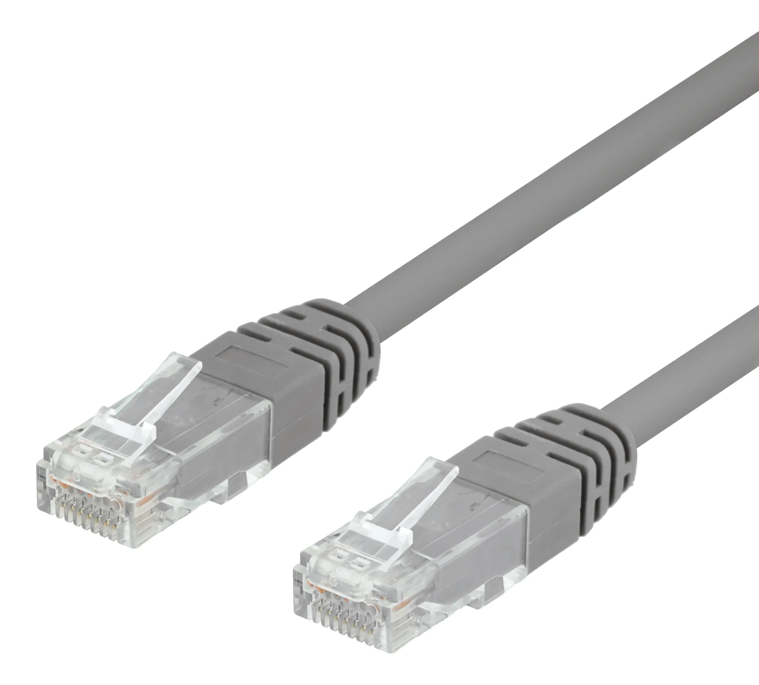Deltaco U/UTP CAT6-verkkokaapeli, 1m, 250MHZ, DELTA-SERTIFIOITU, LSZH - harmaa