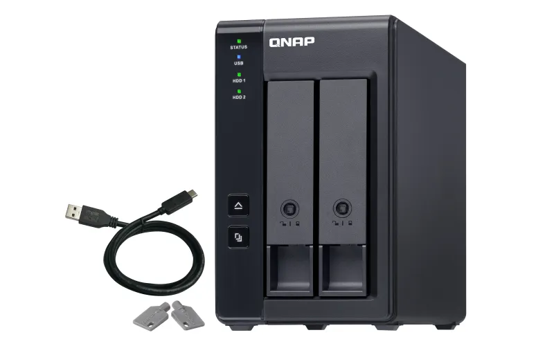 Qnap TR-002, 2x kiintolevypaikkaa -verkkolevypalvelin