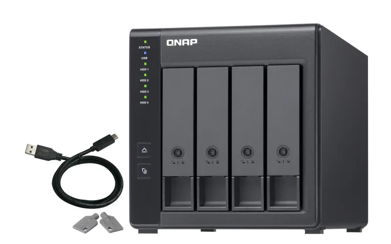Qnap TR-004, 4x kiintolevypaikkaa -verkkolevypalvelin