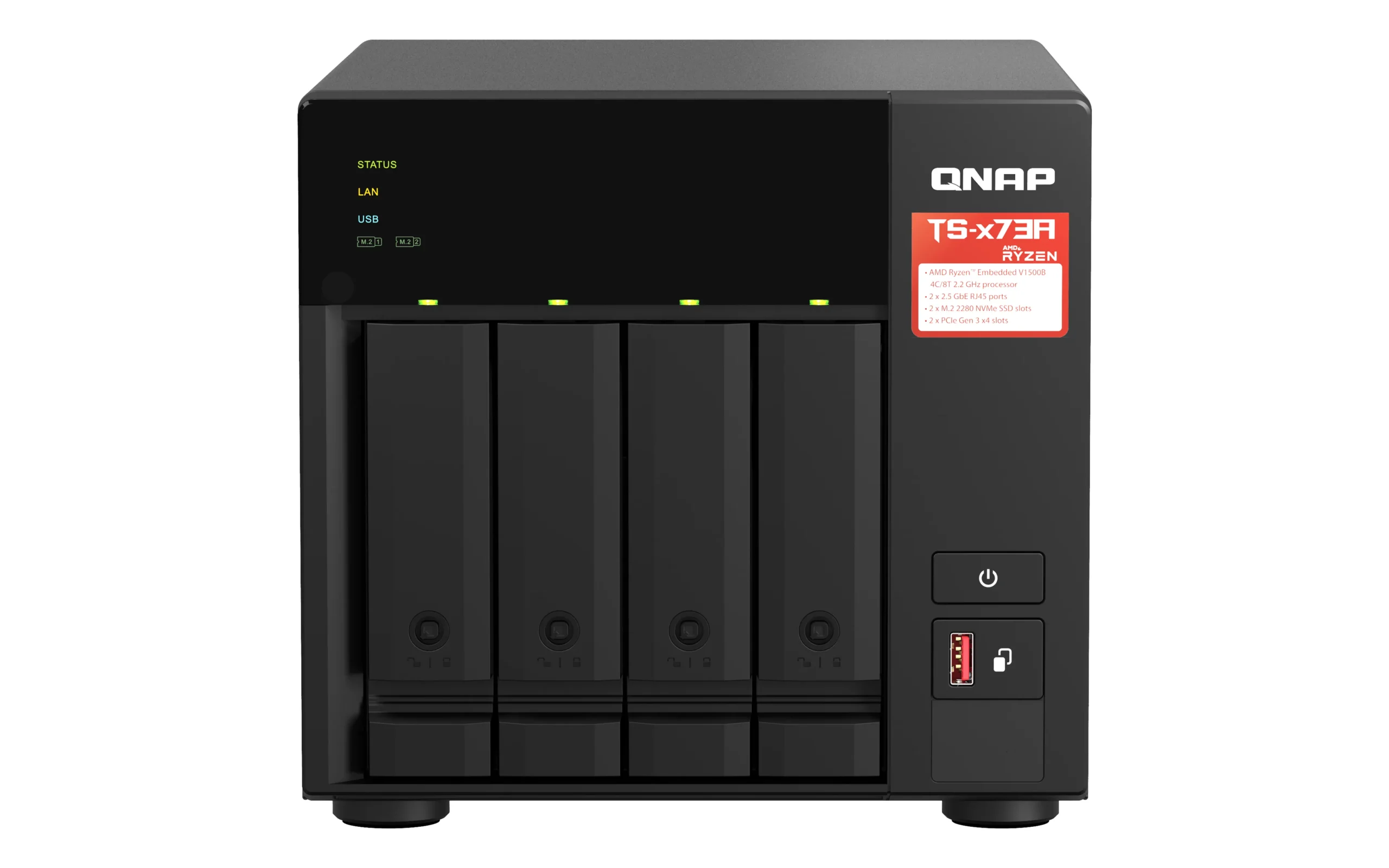 QNAP TS-473A-8G 4 Bay/Tower/8GB
