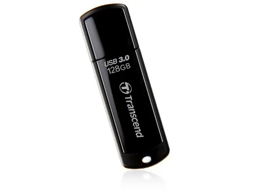 Transcend 128 Gt JetFlash 700 USB 3.0 -muistitikku, Musta