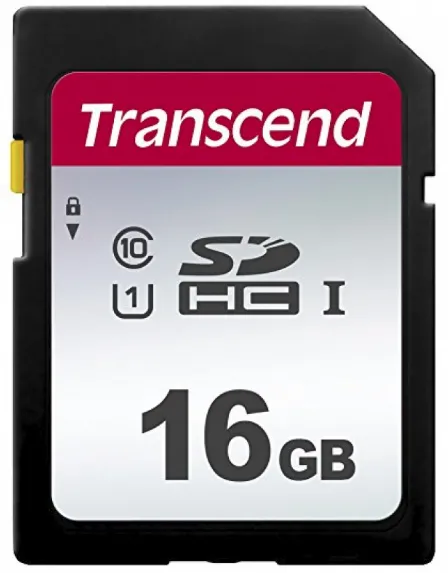 Transcend 300S SDHC Muistikortti, 16GB / U1 / UHS-I