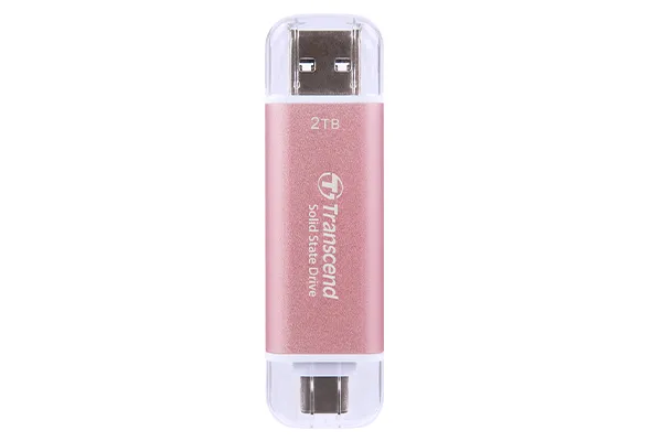 TRANSCEND 2TB,USB EXTERNAL SSD, ESD310P, USB 10GBPS, TYPE C/A,PINK