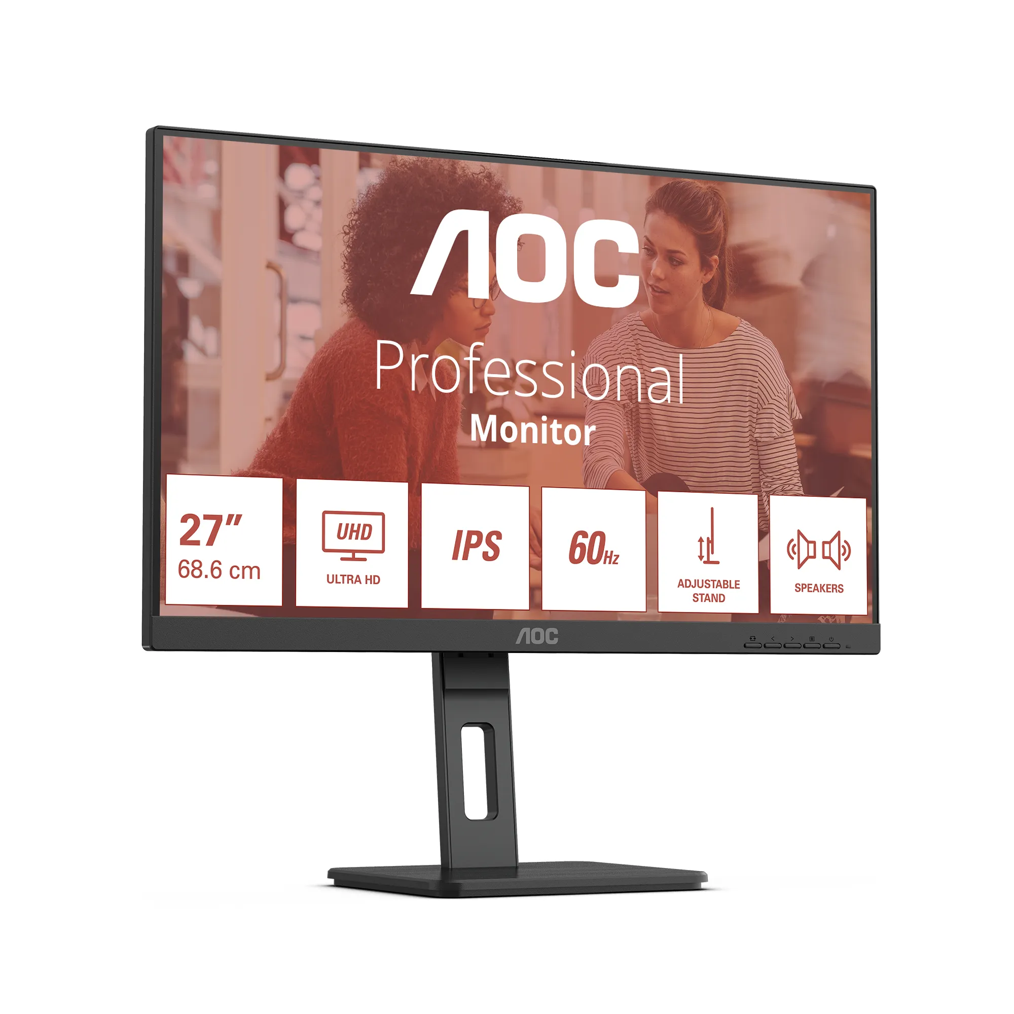 AOC 27" E3 U27E3UF 4K UHD, IPS -näyttö