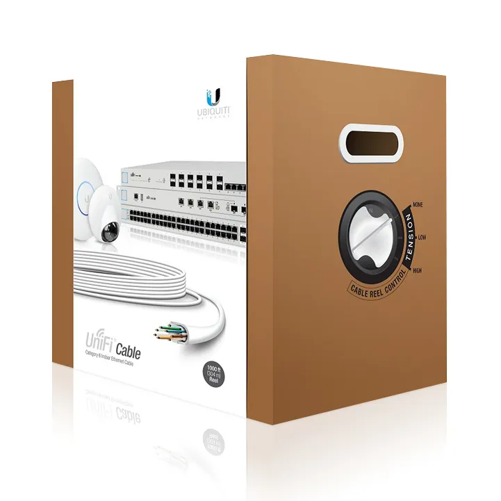Ubiquiti UniFi Cat6 CMR -asennuskaapeli, 304 m, Valkoinen