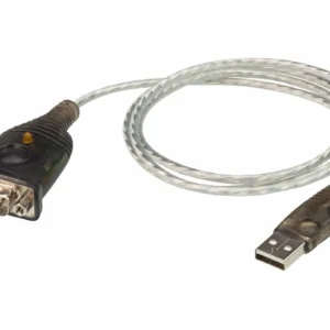 Aten  USB-A – DB-9 -adapteri, musta, Metallinen