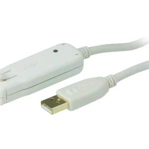 Aten Active USB-A 2.0 -jatkokaapeli, 12 m, Valkoinen