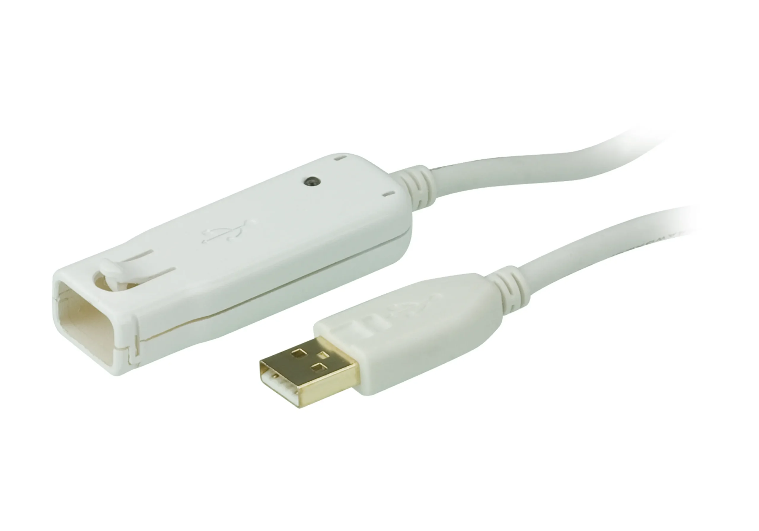 Aten Active USB-A 2.0 -jatkokaapeli, 12 m, Valkoinen