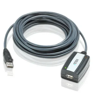 ATEN Active USB-A 2.0 -jatkokaapeli, 5 m, Harmaa