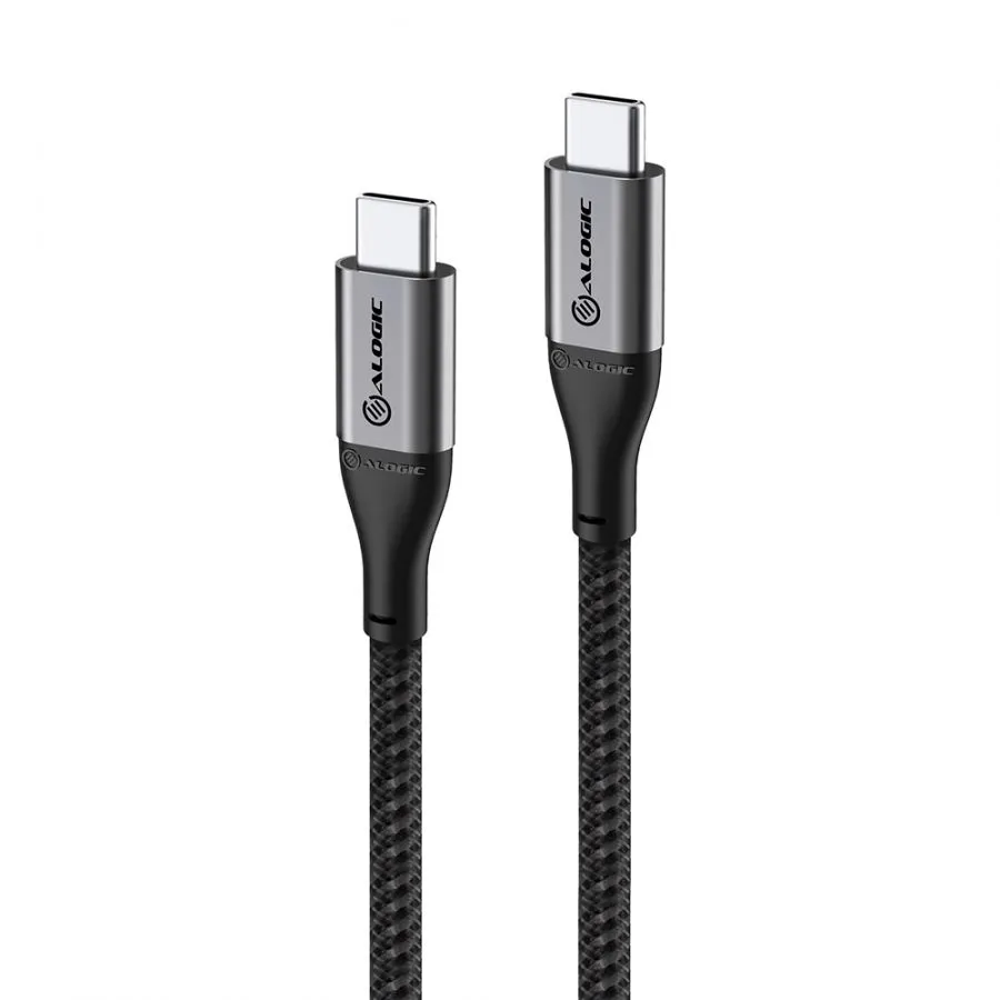 Alogic Ultra USB-C – USB-C -kaapeli, 3 m, Harmaa