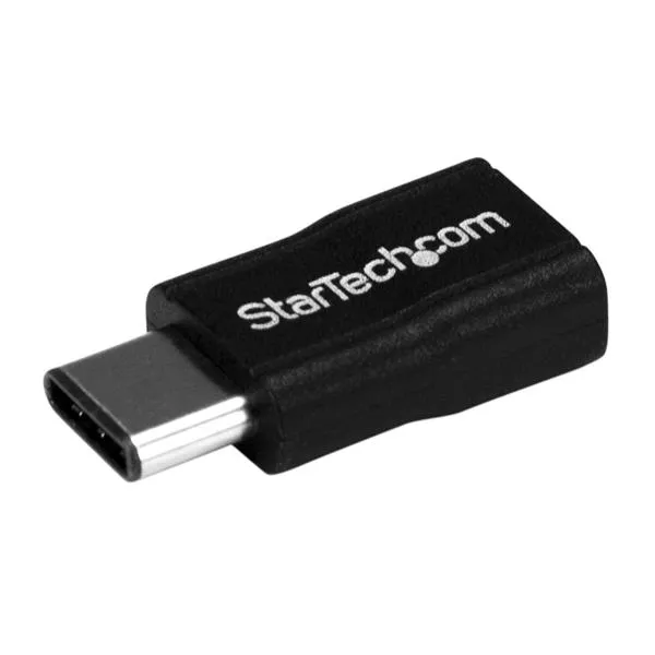 StarTech SB-C to Micro-USB Adapter - M/F - USB 2.0 -adapteri, Musta
