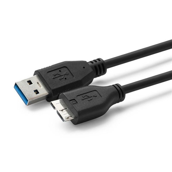 MicroConnect USB-A – Micro-USB B 3.0 -kaapeli, 1 m, Musta