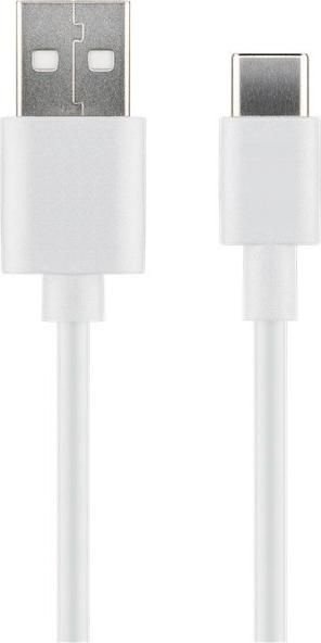 MicroConnect USB-A – USB-C 3.1 Gen 1 -kaapeli, 3 m, Valkoinen