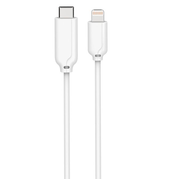 MicroConnect USB-C - Lightning -kaapeli, 1 m, Valkoinen