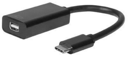 MicroConnect USB-C – Mini DisplayPort -kaapeli, 0,2 m, Musta