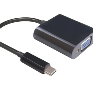 MicroConnect Adapter USB3.1 C - VGA M-F -adapteri, 0.2m, Musta