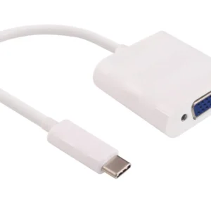 MicroConnect USB3.1 C - VGA ADAPTER -adapteri, Valkoinen