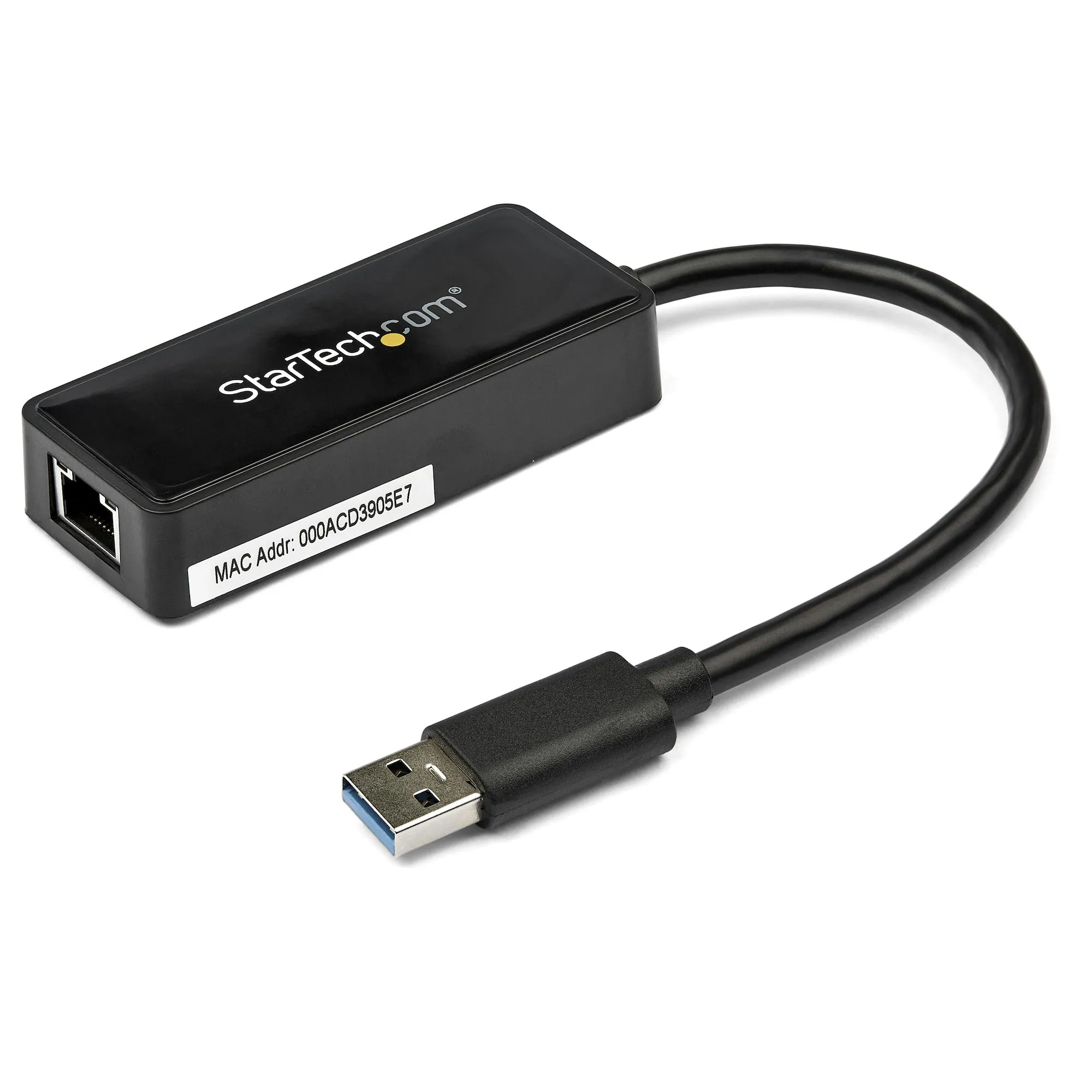 STARTECH.COM USB31000SPTB USB 3.0 to Gigabit NIC Adapter with USB Port